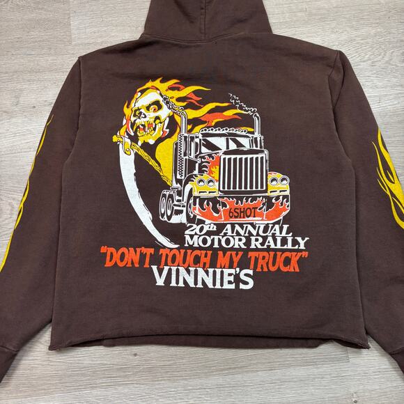 Six Shot 6Shot Vinnie's Flame Sleeve Hoodie Men's Small Swae Lee - Picture 4 of 11